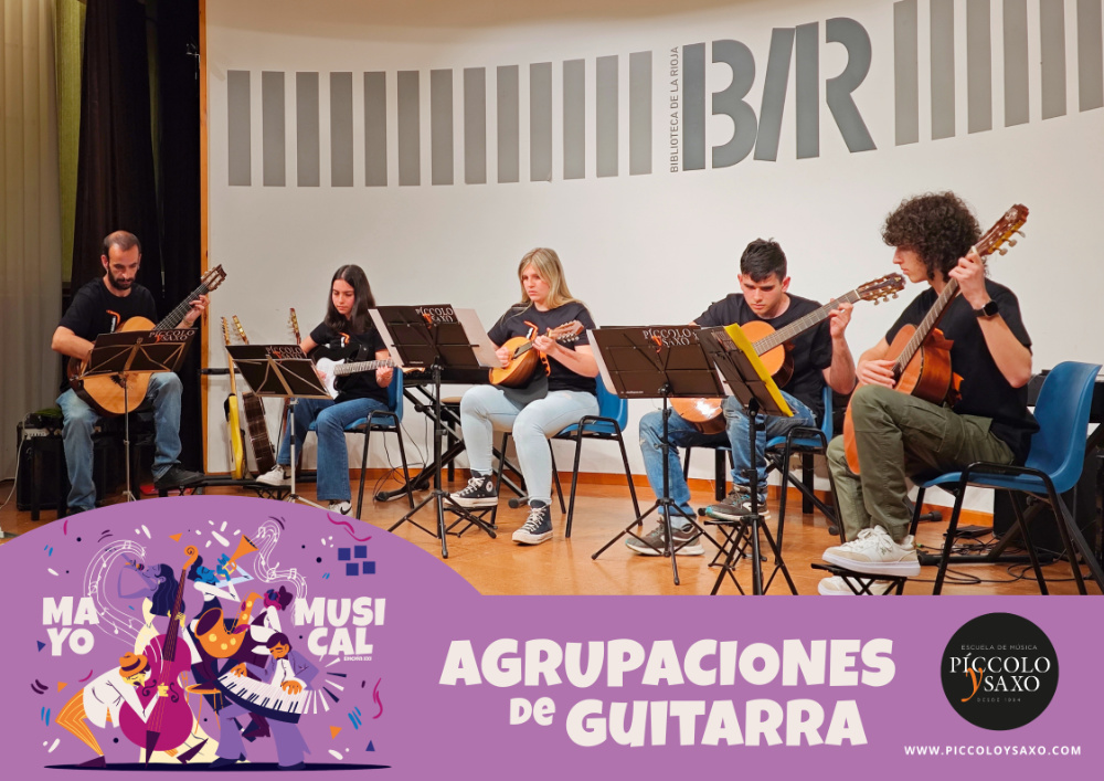 Mayo Musical. Agrupaciones de guitarra de Piccolo y Saxo